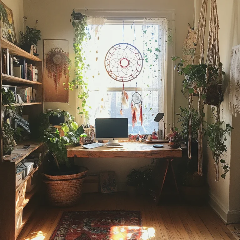 boho-kantoor-met-veel-planten