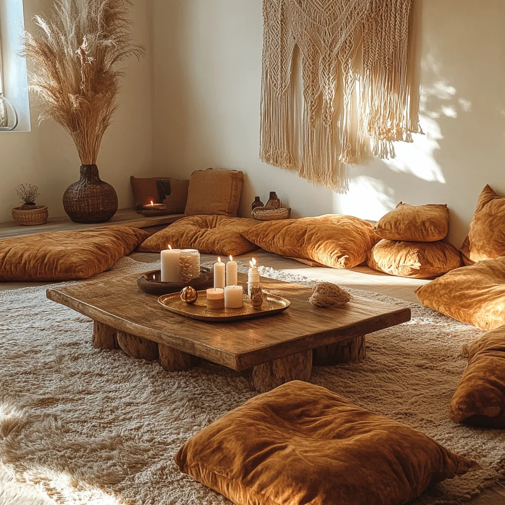boho-relax-plek-terracotta-kussens-op-de-grond