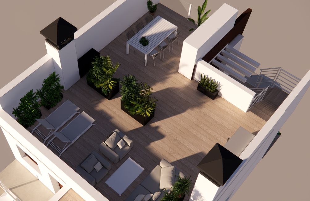 Tussenwoning San Pedro met dakterras