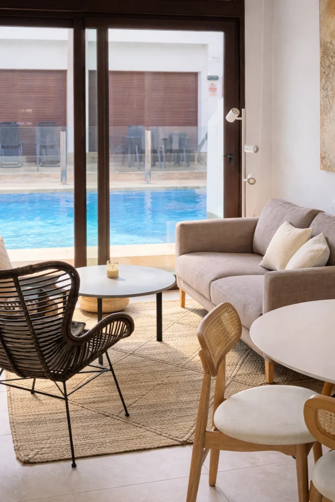 Woonkamer tussenwoning Belich