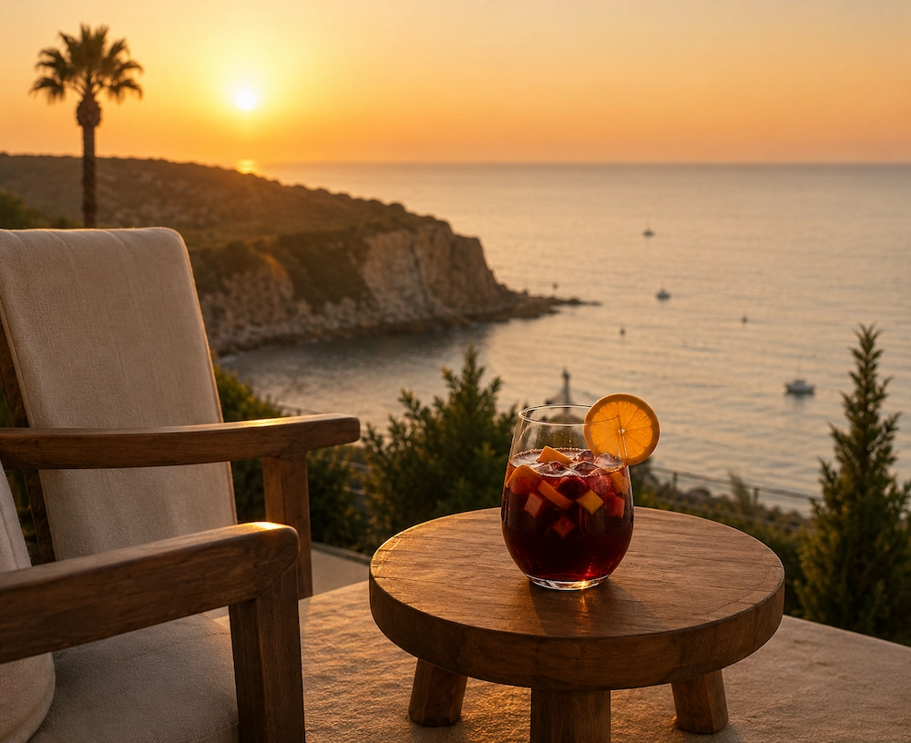 Terras met sangria