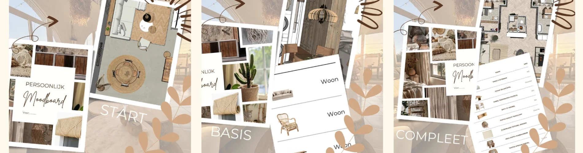 Header alles in 1 interieurontwerp