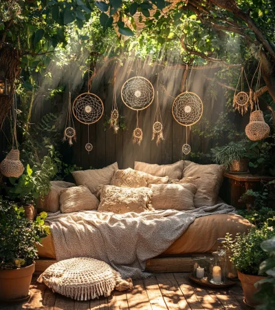 comfortabele-boho-zit-plek-met-dromenvangers